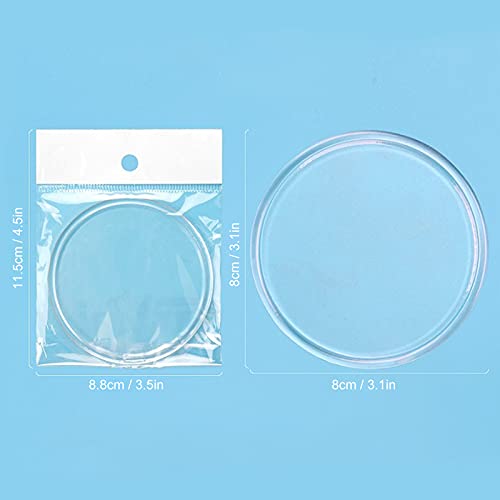 False Eye Lashes Holder, Transparent Eyelash Extension Adhesive Stand Silicon...