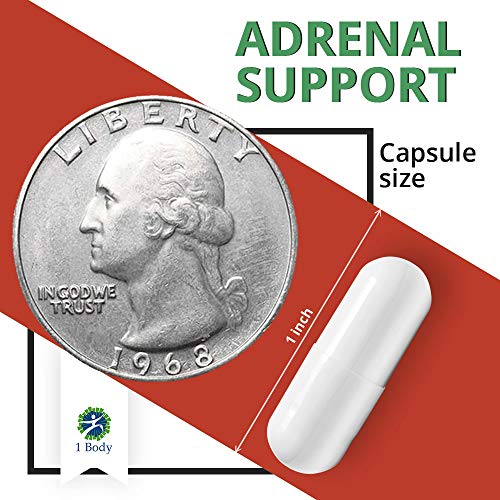 Adrenal Support Ashwagandha Capsules - Cortisol Manager - A Supplement contai...