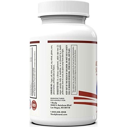 Adrenal Support Ashwagandha Capsules - Cortisol Manager - A Supplement contai...