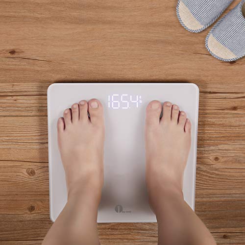 1 BY ONE Scale for Body Weight, Smart Body Fat Scale, Digital Bathroom Weighi...