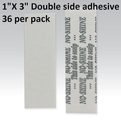 No Shine Bonding Double Sided Tape Walker 1" x 3" Straight Strip 36 Pieces Pe...