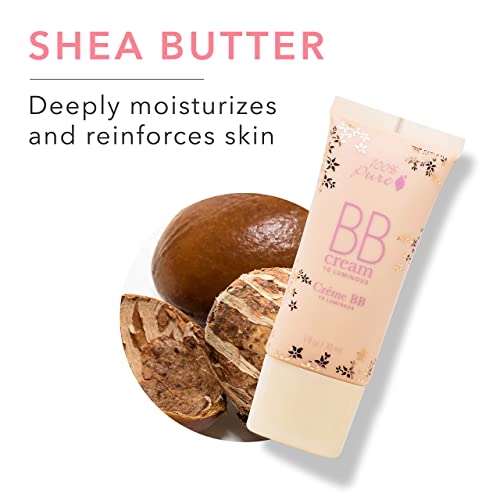 100% PURE BB Cream, Shade 10 Luminous, Full Coverage, All-In-One Primer, Conc...