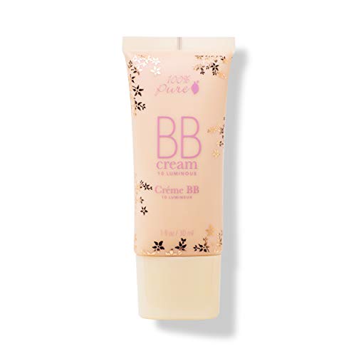 100% PURE BB Cream, Shade 10 Luminous, Full Coverage, All-In-One Primer, Conc...