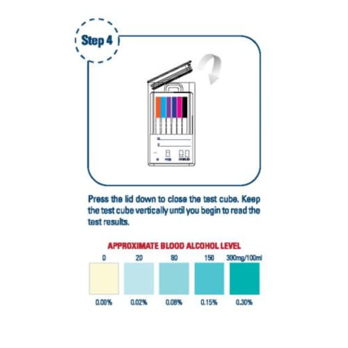 10 Panel Oral Swab Screening Kit, Detects THC, AMP, mAMP/MET, COC, OPI, BAR, ...