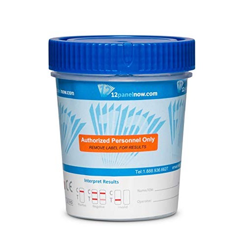 [25 Pack] 10 Panel Urine Drug Testing Cups with Temperature Strip, Fast Resul...