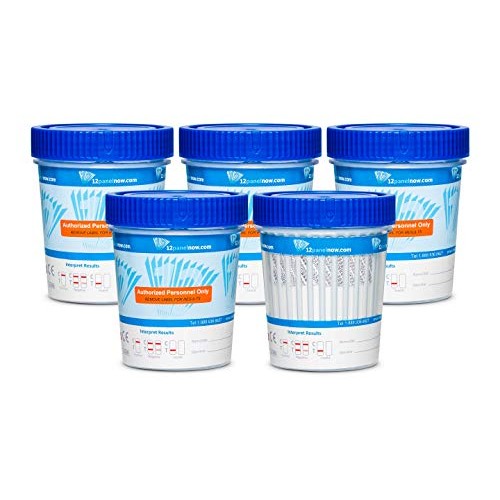 [25 Pack] 10 Panel Urine Drug Testing Cups with Temperature Strip, Fast Resul...
