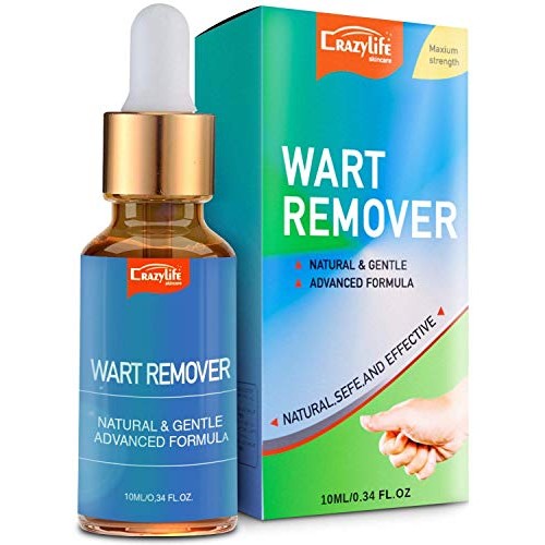 Wart Remover Liquid Rapidly Eliminates Both Plantar and Common Warts, Papillo...