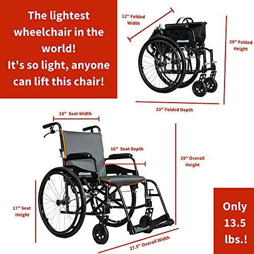 Featherweight Wheelchair® 13.5 lbs. - World's Lightest Wheelchair