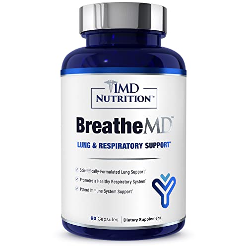 1MD Nutrition BreatheMD | Lung and Respiratory Support Supplement | Promotes ...