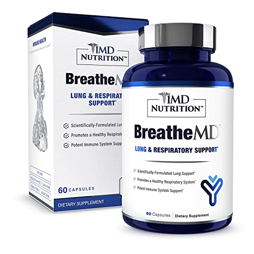 1MD Nutrition BreatheMD | Lung and Respiratory Support Supplement | Promotes ...