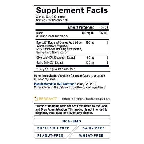 1MD Nutrition CholestMD - Support Healthy HDL & LDL Cholesterol Levels, Boost...