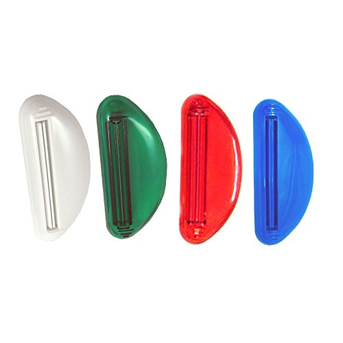 3 Ez Plastic Tube Squeezer Toothpaste Dispenser Holder Rolling Bathroom Extra...