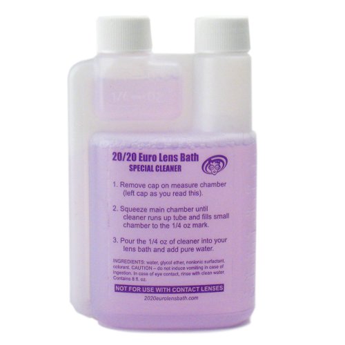 2020 Euro Lens Bath - Unique Eyeglass Cleaner - 8 fl.oz. Refill Solution. Spe...