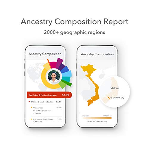 23andMe Ancestry + Traits Service: Personal Genetic DNA Test with 2000+ Geogr...