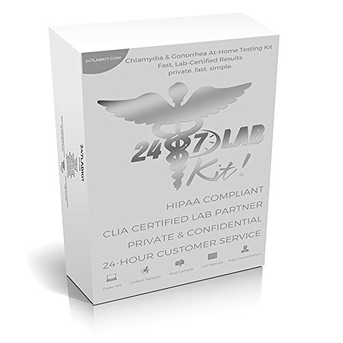 247Labkit at-Home STD Testing Kit for Men & Women | Gonorrhea & Chlamydia Tes...