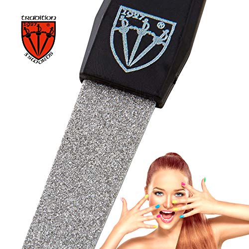 3 Swords Germany - brand quality SAPPHIRE NAIL FILE set (5 pcs.) with 3-way n...