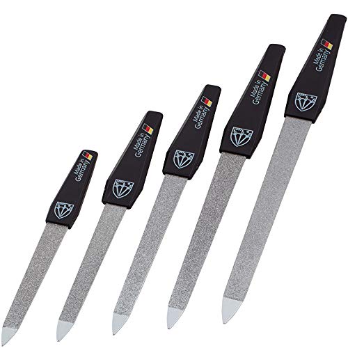3 Swords Germany - brand quality SAPPHIRE NAIL FILE set (5 pcs.) with 3-way n...