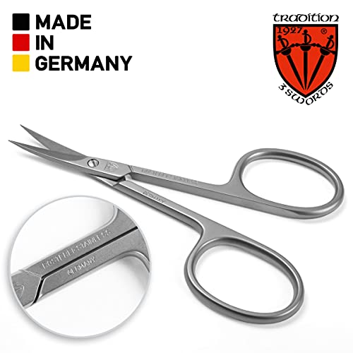 3 Swords Germany - brand quality STAINLESS STEEL INOX CURVED CUTICLE SCISSORS...