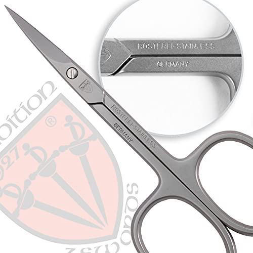 3 Swords Germany - brand quality STAINLESS STEEL INOX CURVED CUTICLE SCISSORS...