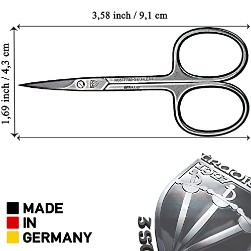 3 Swords Germany - brand quality STAINLESS STEEL INOX CURVED CUTICLE SCISSORS...