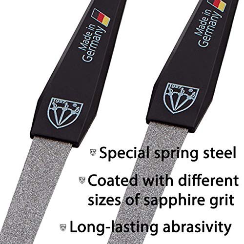 3 Swords Germany - SAPPHIRE NAIL FILE 2 PIECES with 1 PIECE 3-way nail buffer...