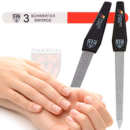 3 Swords Germany - SAPPHIRE NAIL FILE 2 PIECES with 1 PIECE 3-way nail buffer...