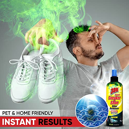 386 Professional Strength Shoe Odor Eliminator – 16Fl Oz Sneaker Odor Remover...