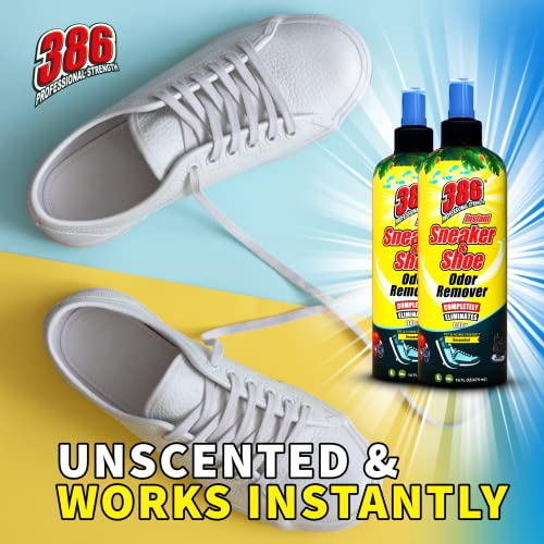 386 Professional Strength Shoe Odor Eliminator – 16Fl Oz Sneaker Odor Remover...