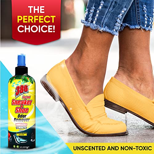 386 Professional Strength Shoe Odor Eliminator – 16Fl Oz Sneaker Odor Remover...
