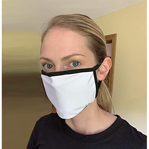 3dRose Beverly Turner Photography - Mirror Mirror, White Duck - Face Covers (...