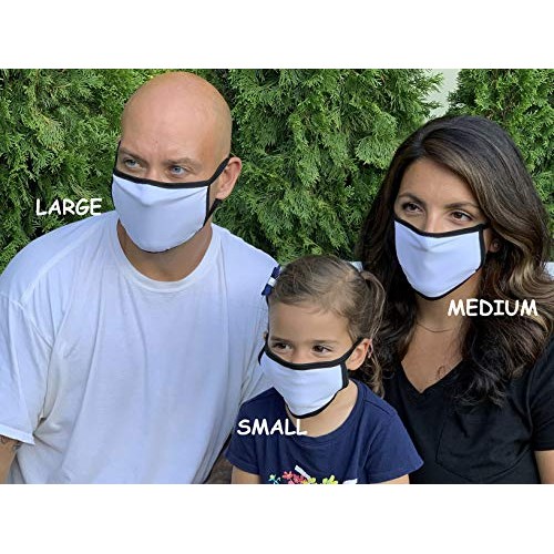 3dRose Beverly Turner Photography - Mirror Mirror, White Duck - Face Covers (...