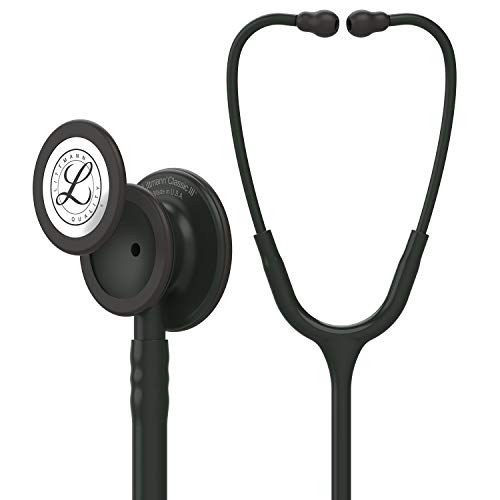 3M Littmann Classic III Monitoring Stethoscope, Black Edition Chestpiece, Bla...