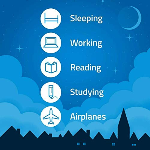 3M Disposable Earplugs, Hearing Protection for Quiet & Sleep, Light Blue, 32 ...