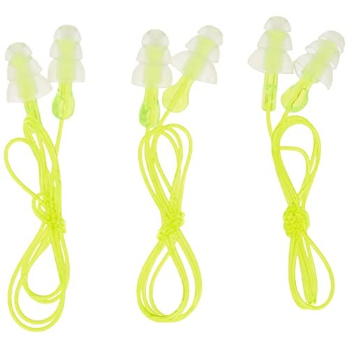 Peltor Sport Tri-Flange Corded Reusable Earplugs, 3-Pair Per Pack