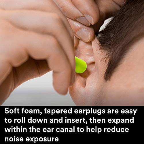 3M Ear Plugs, 200 Pairs/Box, E-A-Rsoft Yellow Neons 312-1250, Uncorded, Dispo...