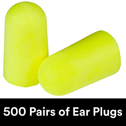 3M Ear Plugs, 500 Pairs/Refill Bottle for One Touch Dispenser, E-A-Rsoft Yell...