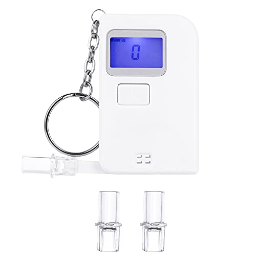 3T6B Keychain Breathalyzer Portable Keyring Breath Alcohol Tester Mini Handle...