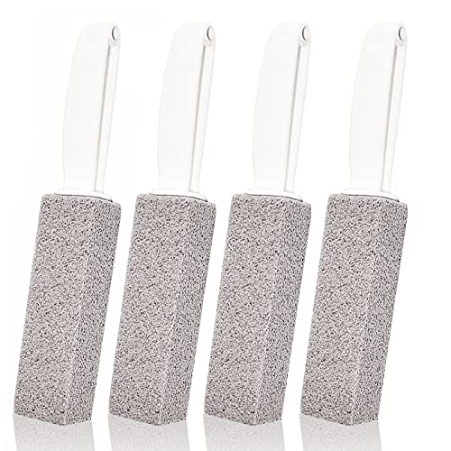 Pumice Stone for Toilet Bowl Cleaning with Handle, Pumice Toilet Brush for Ti...