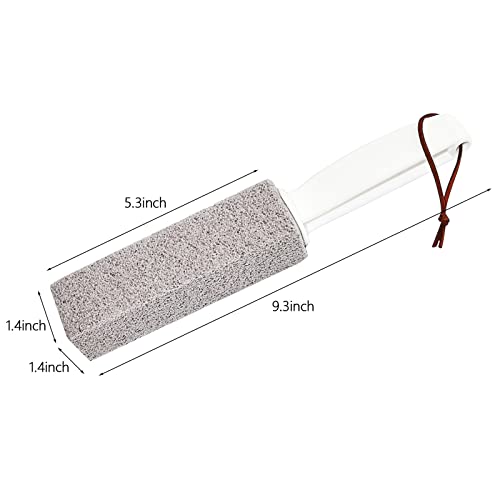 Pumice Stone Toilet Bowl Cleaning Scouring Pad&Stick with Handle,Cleans Away ...