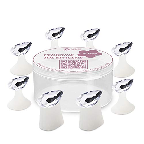Toe Separators for Nail Polish Pedicure - 8 x Spacers, Stretchers, Spreaders,...