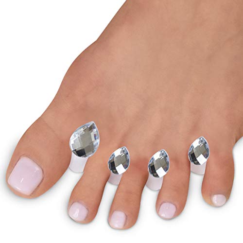 Toe Separators for Nail Polish Pedicure - 8 x Spacers, Stretchers, Spreaders,...
