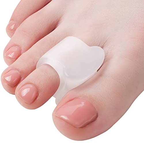 Toe Separators Hammer Toe Straightener - 4-Pack Big Toe Spacers - Gel Spreade...