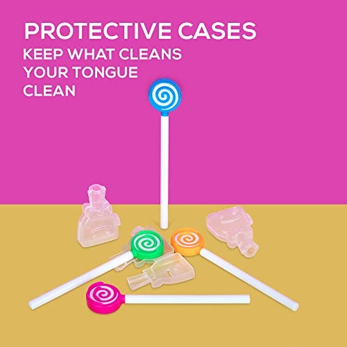 Kids Tongue Scraper or Cleaner Set – BPA-Free Plastic Dental Scrapers Helps F...