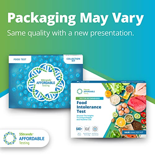 5Strands Food Intolerance Test, 640 Items Tested, Food Sensitivity at Home Te...