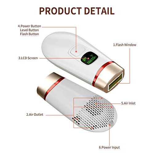 Laser Hair Removal, IPL Hair Removal Device, 7MAGIC Permanent Hair Removal fo...