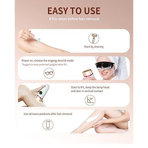 Laser Hair Removal, IPL Hair Removal Device, 7MAGIC Permanent Hair Removal fo...