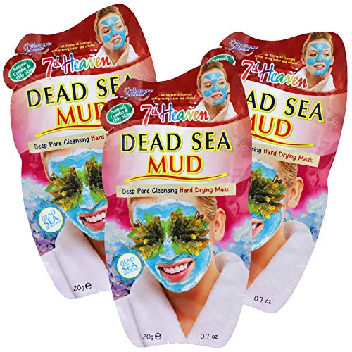 7th Heaven Dead Sea Mud Mask 3-pack Of 0.7 Ounce Face Masks, 3 Count