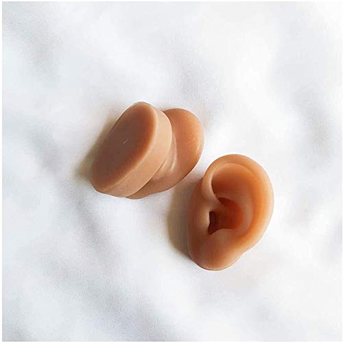 1 Pair of Highly Simulated Silicone Ear Models-Used for Acupuncture Practice ...