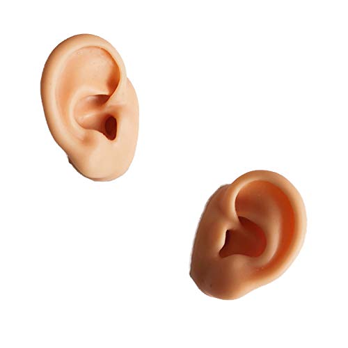 1 Pair of Highly Simulated Silicone Ear Models-Used for Acupuncture Practice ...