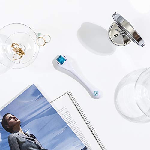 Derma Roller for Acne Scars, Hair Loss Treatment & Beard Growth - Microneedle...